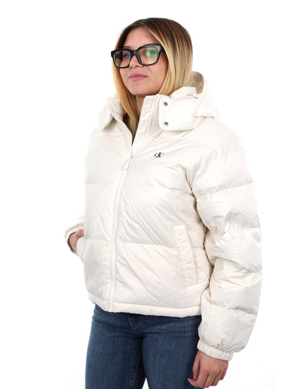 GIUBBINO ESSENTIAL CALVIN KLEIN JEANS DA DONNA BIANCO