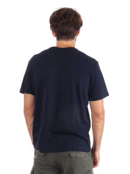 T-SHIRT SUPIMA CHEST CALVIN KLEIN UOMO BLU