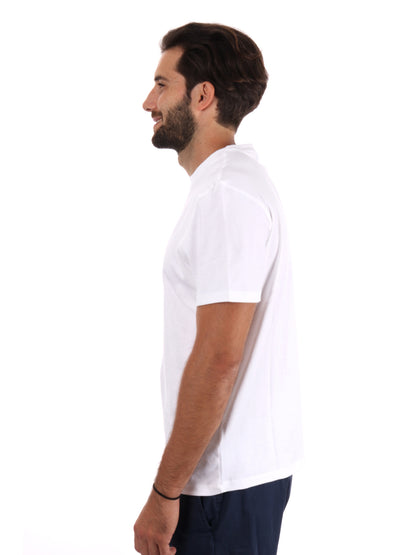 T-SHIRT SUPIMA CHEST CALVIN KLEIN UOMO BIANCO