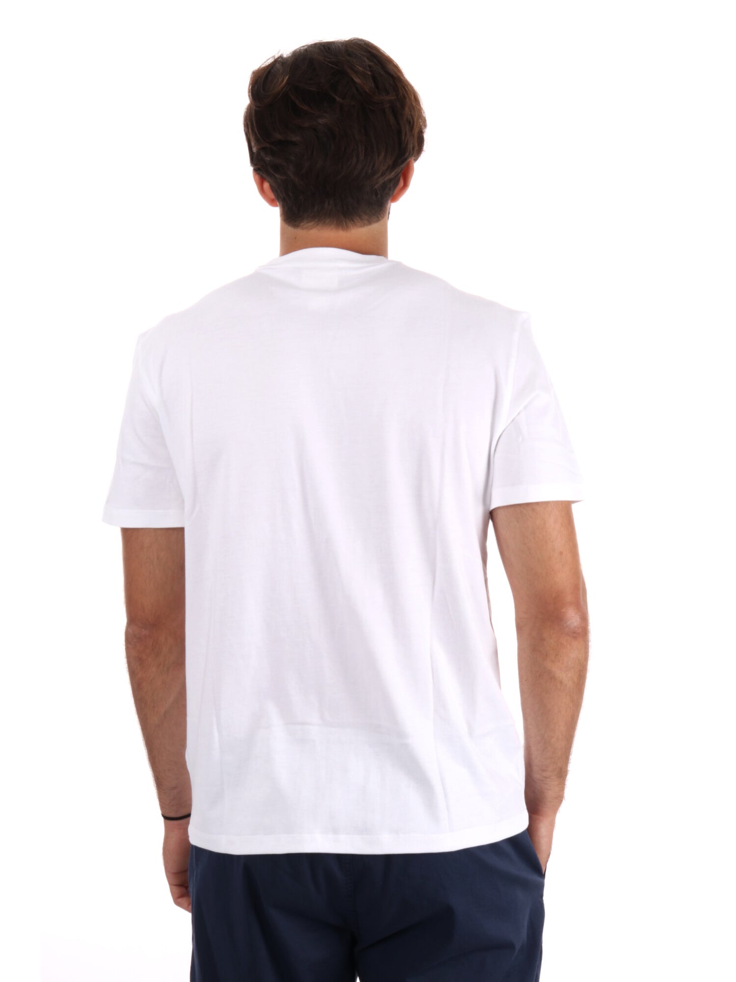 T-SHIRT SUPIMA CHEST CALVIN KLEIN UOMO BIANCO