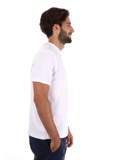 T-SHIRT SUPIMA CHEST CALVIN KLEIN UOMO BIANCO