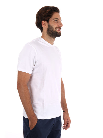 T-SHIRT SUPIMA CHEST CALVIN KLEIN UOMO BIANCO