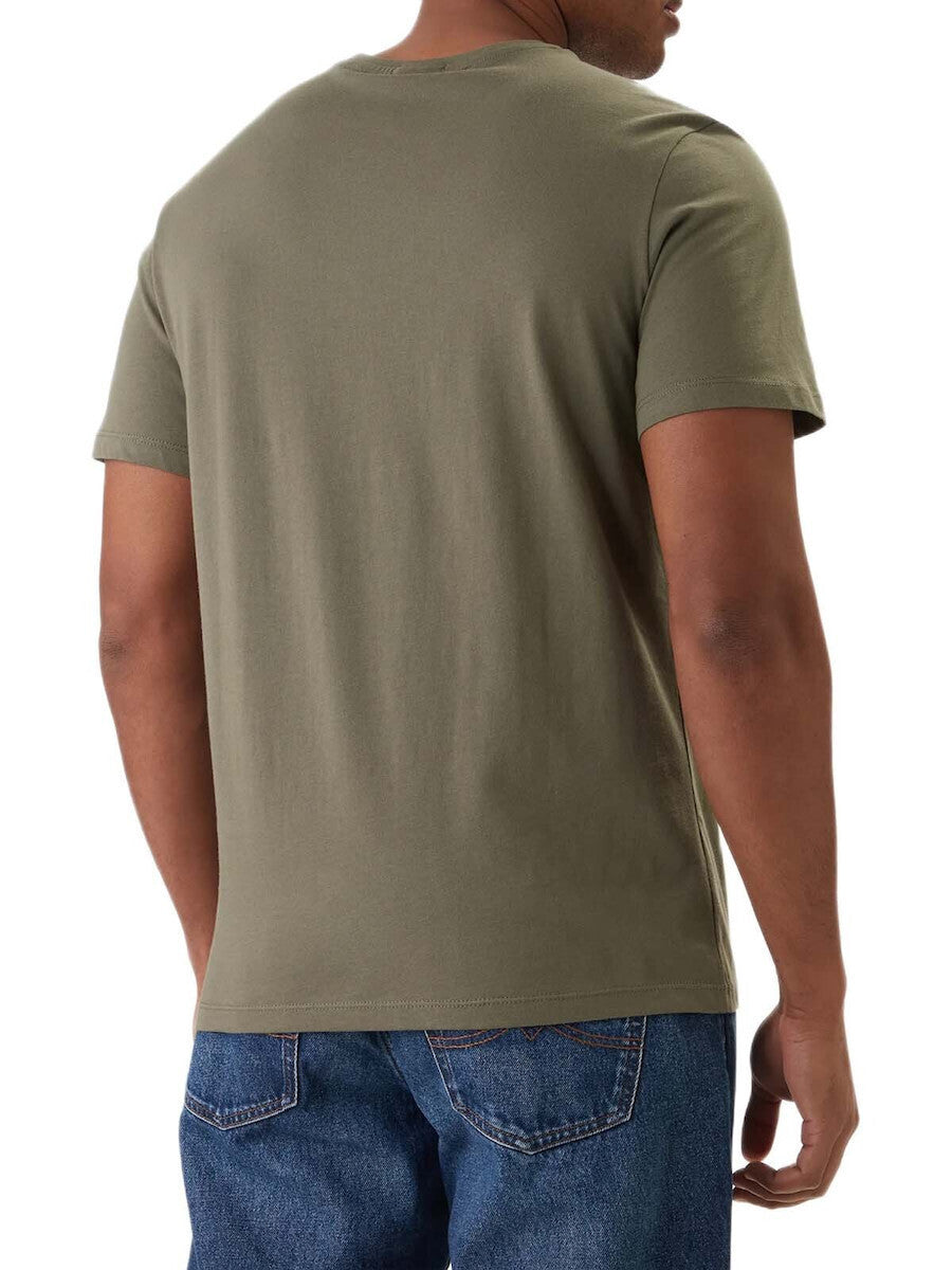 Calvin Klein t-shirt verde uomo con micro logo