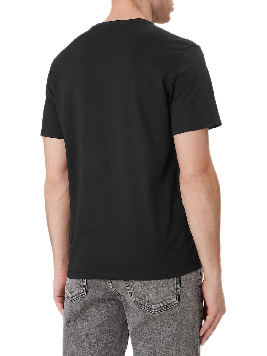Calvin Klein t-shirt uomo nera con micro logo discreto