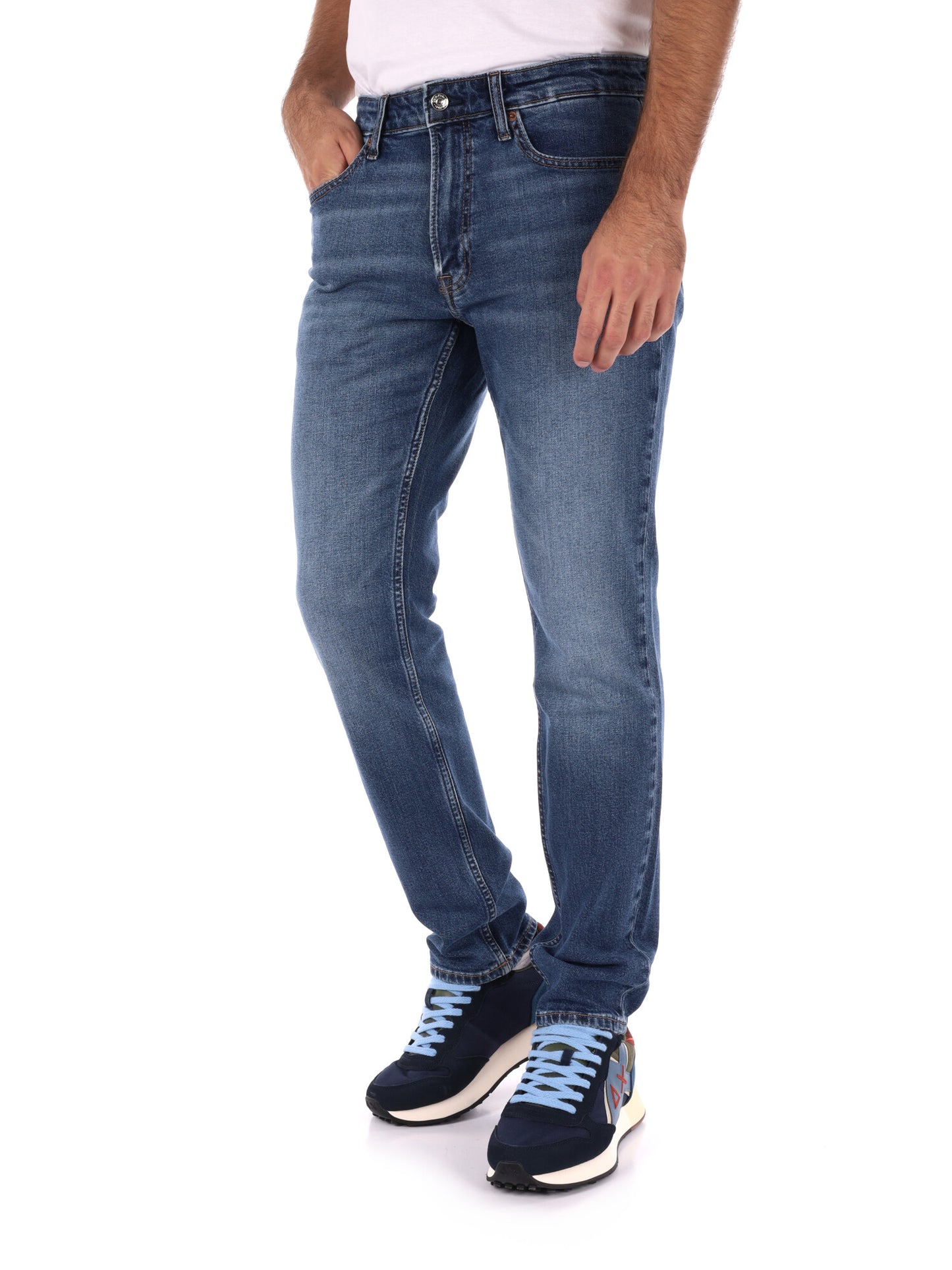 JEANS SLIM HAMPTON CALVIN KLEIN DA UOMO BLU DENIM