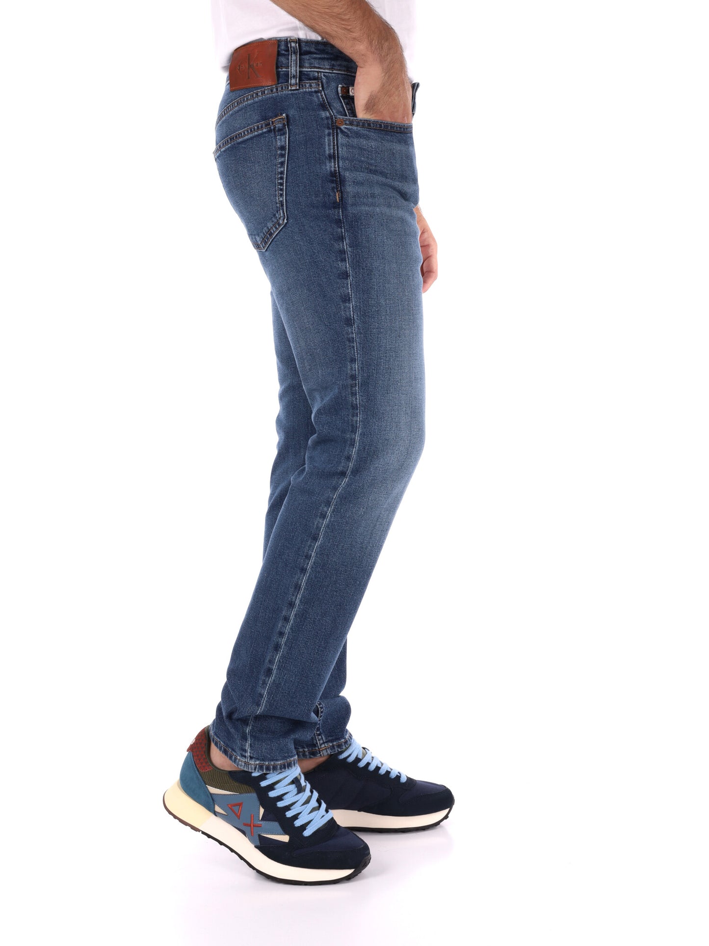 JEANS SLIM HAMPTON CALVIN KLEIN DA UOMO BLU DENIM