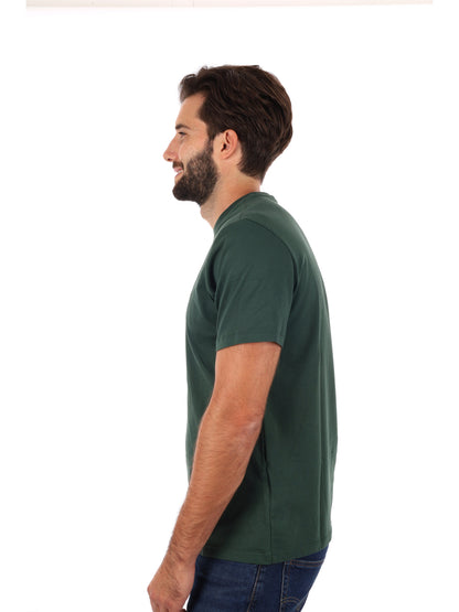 T-SHIRT BADGE CALVIN KLEIN JEANS DA UOMO VERDE