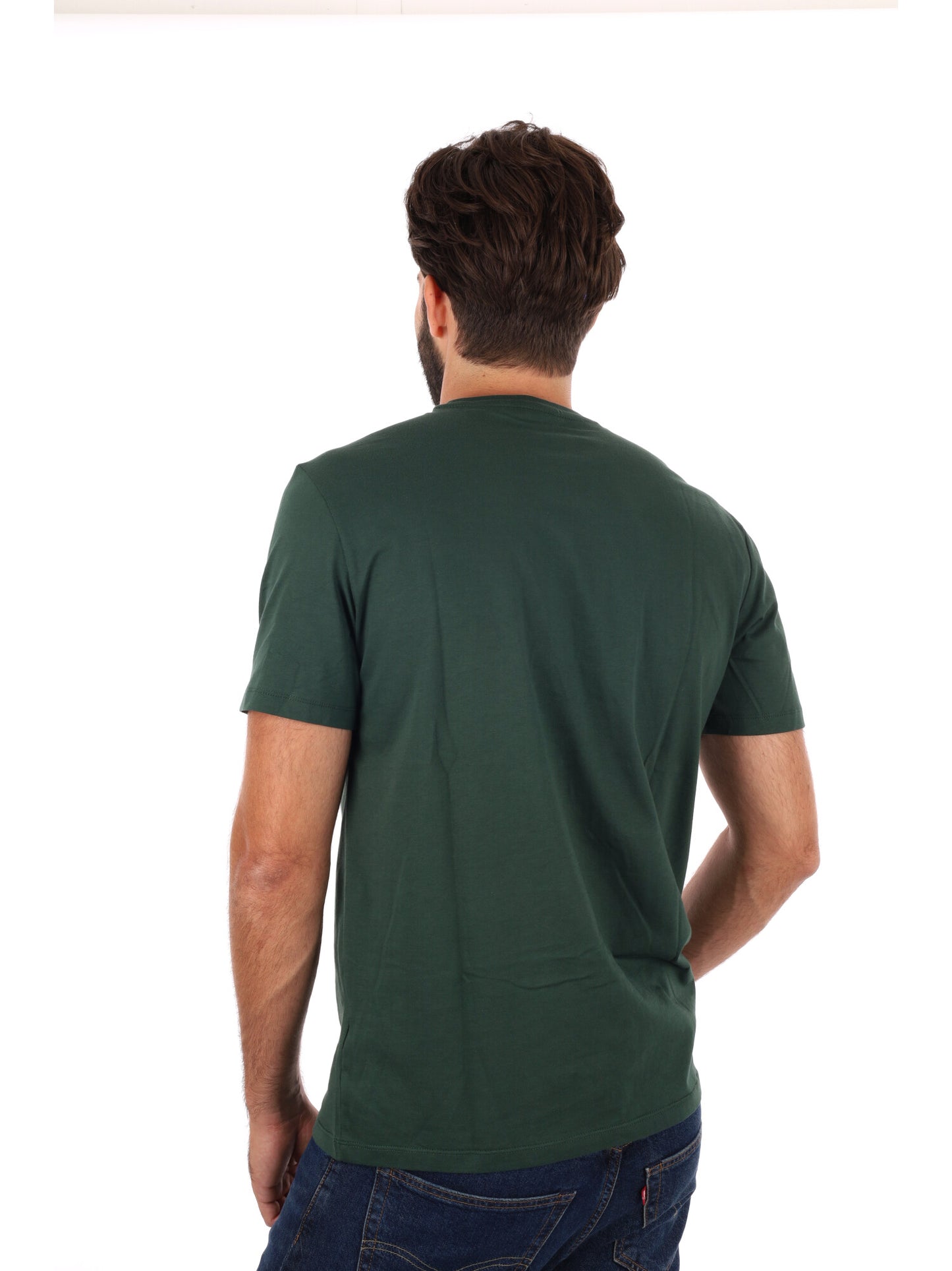 T-SHIRT BADGE CALVIN KLEIN JEANS DA UOMO VERDE
