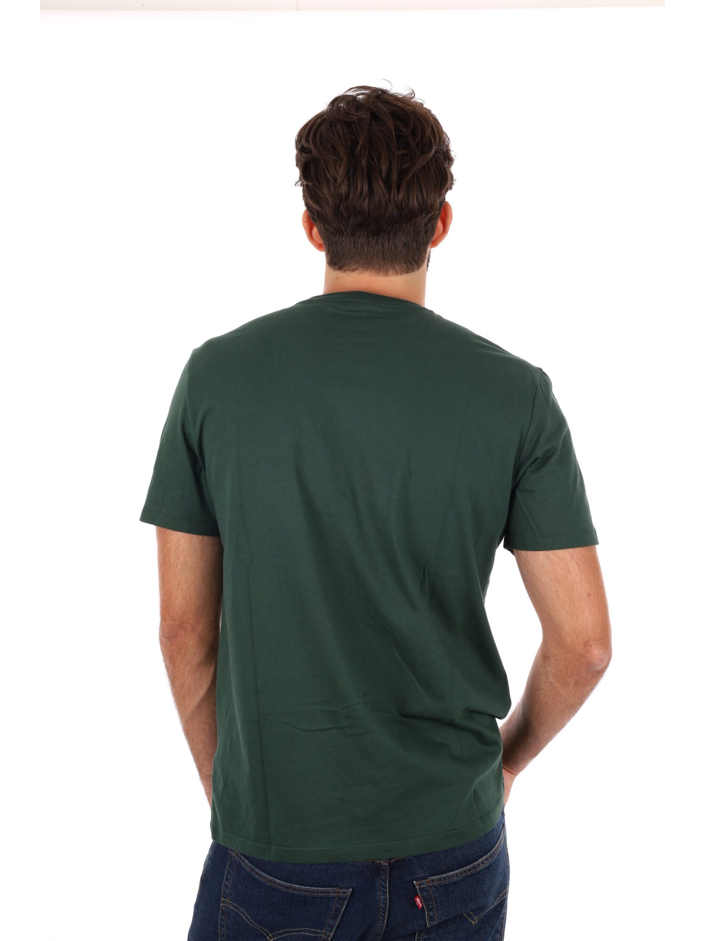 T-SHIRT BADGE CALVIN KLEIN JEANS DA UOMO VERDE