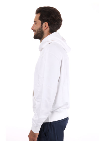FELPA CON CAPPUCCIO CALVIN KLEIN JEANS UOMO BIANCO