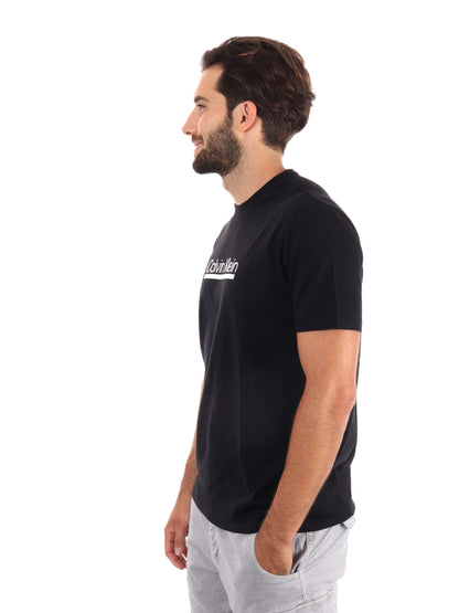 T-SHIRT CON LOGO CALVIN KLEIN JEANS UOMO NERO
