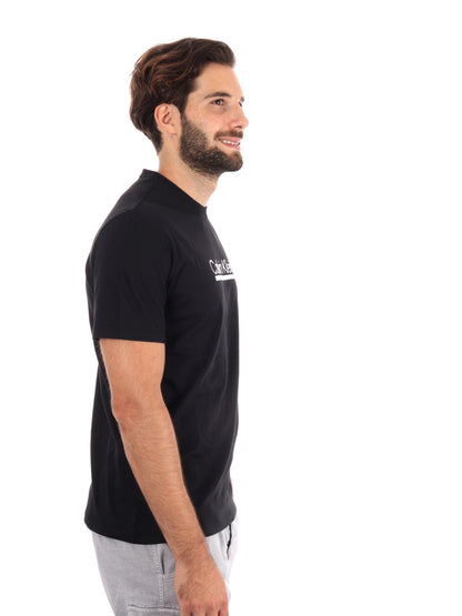T-SHIRT CON LOGO CALVIN KLEIN JEANS UOMO NERO