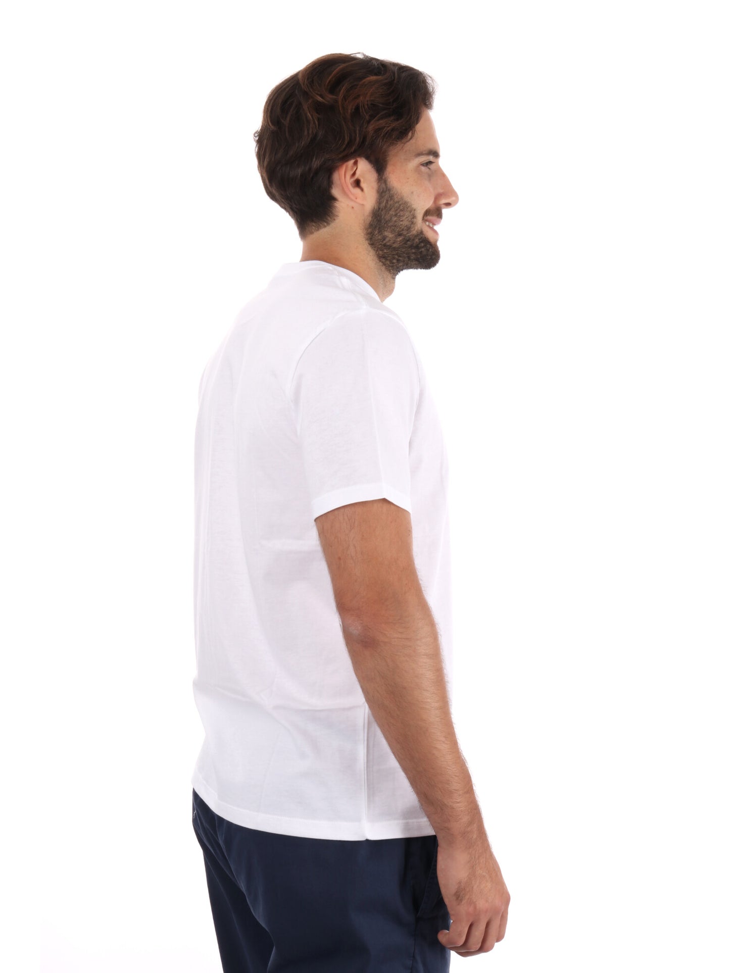 T-SHIRT CON LOGO CALVIN KLEIN JEANS UOMO BIANCO