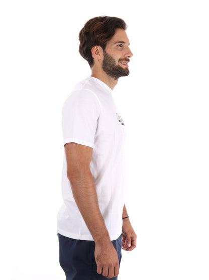 T-SHIRT CON LOGO CALVIN KLEIN JEANS UOMO BIANCO