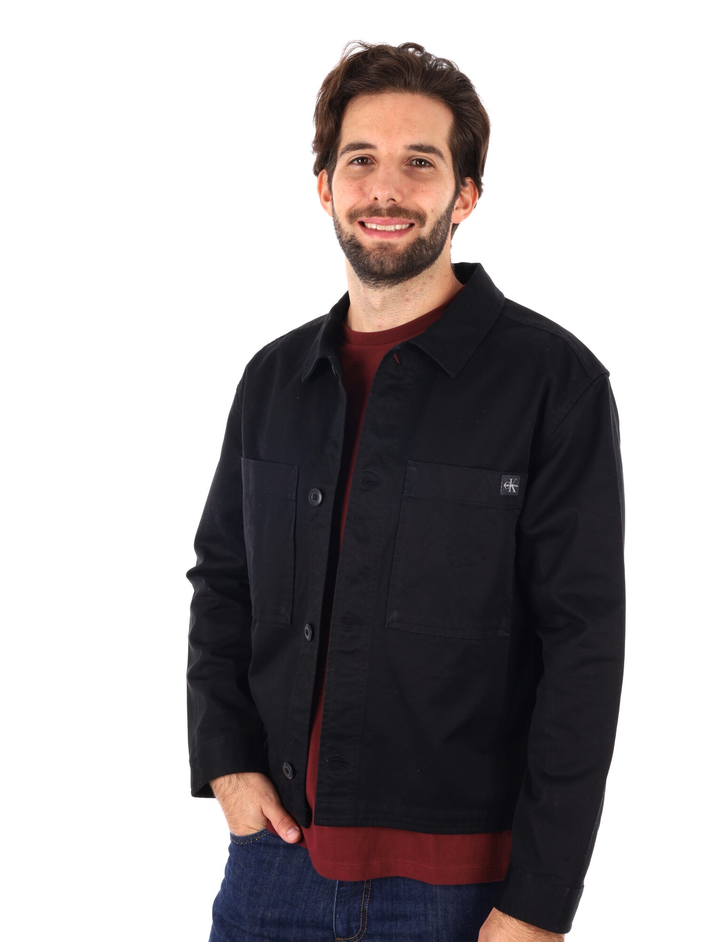 CAMICIONE CALVIN KLEIN JEANS DA UOMO NERO