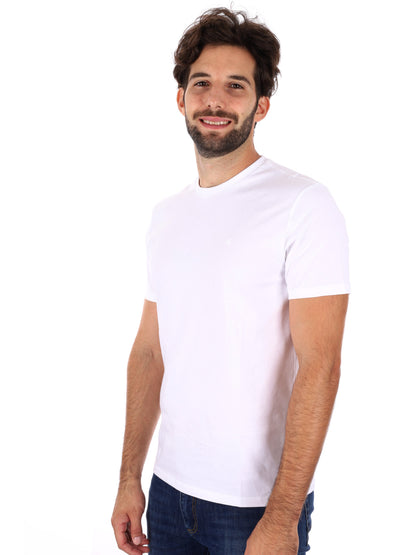 T-SHIRT CLASSIC MONOGRAM CALVIN KLEIN JEANS DA UOMO BIANCO