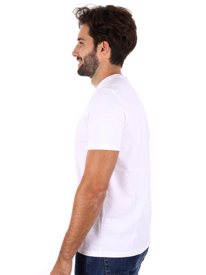 T-SHIRT CLASSIC MONOGRAM CALVIN KLEIN JEANS DA UOMO BIANCO