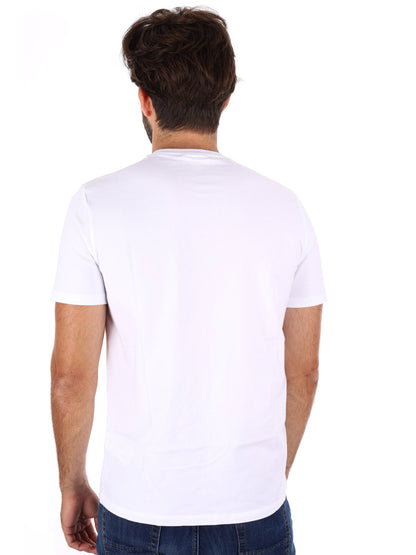T-SHIRT CLASSIC MONOGRAM CALVIN KLEIN JEANS DA UOMO BIANCO
