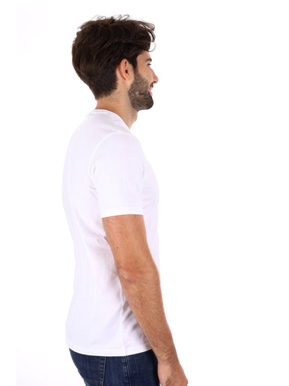 T-SHIRT CLASSIC MONOGRAM CALVIN KLEIN JEANS DA UOMO BIANCO