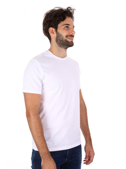 T-SHIRT CLASSIC MONOGRAM CALVIN KLEIN JEANS DA UOMO BIANCO
