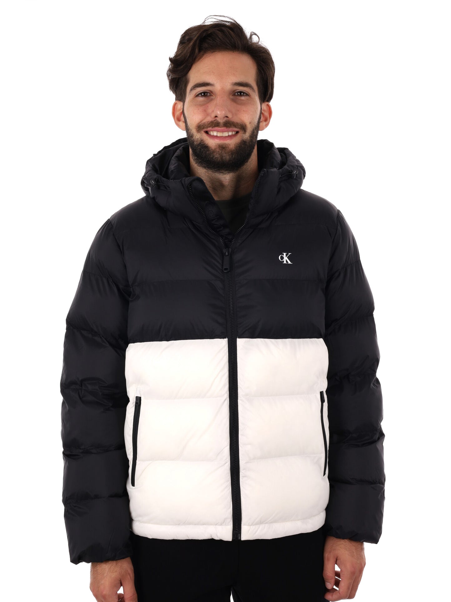 GIUBBINO COLORBOCK CALVIN KLEIN JEANS DA UOMO NERO