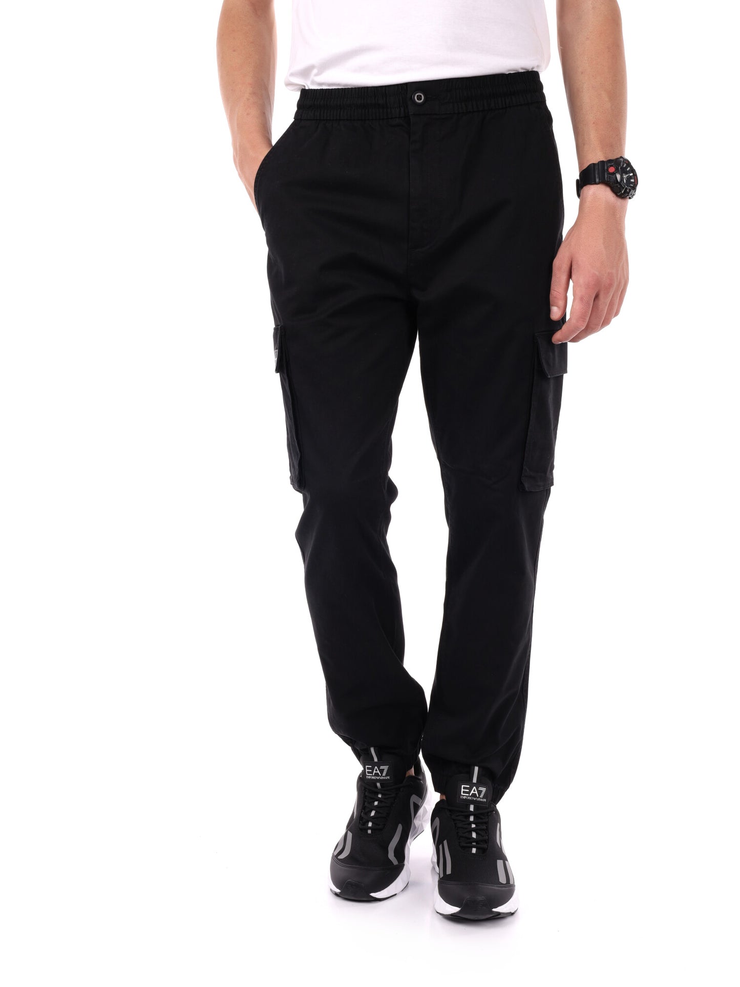 PANTALONE CARGO SKINNY CALVIN KLEIN JEANS DA UOMO NERO