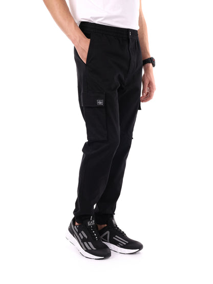 PANTALONE CARGO SKINNY CALVIN KLEIN JEANS DA UOMO NERO