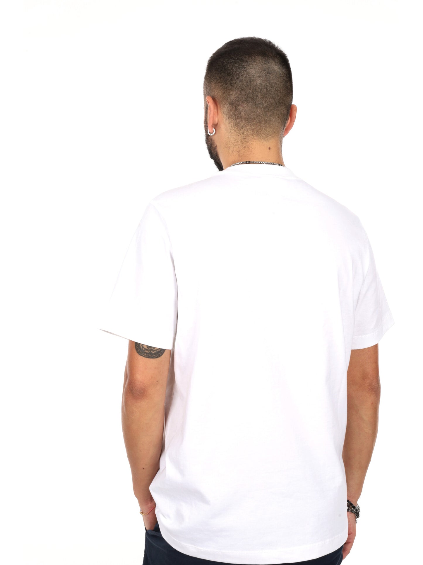 Calvin Klein 20S March Graphic, t-shirt uomo bianca in cotone
