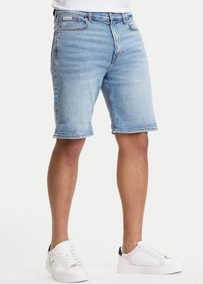 Bermuda in denim slim fit da uomo Calvin Klein dal colore chiaro