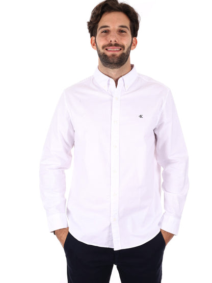 CAMICA CLASSIC FIT CALVIN KLEIN JEANS DA UOMO BIANCO