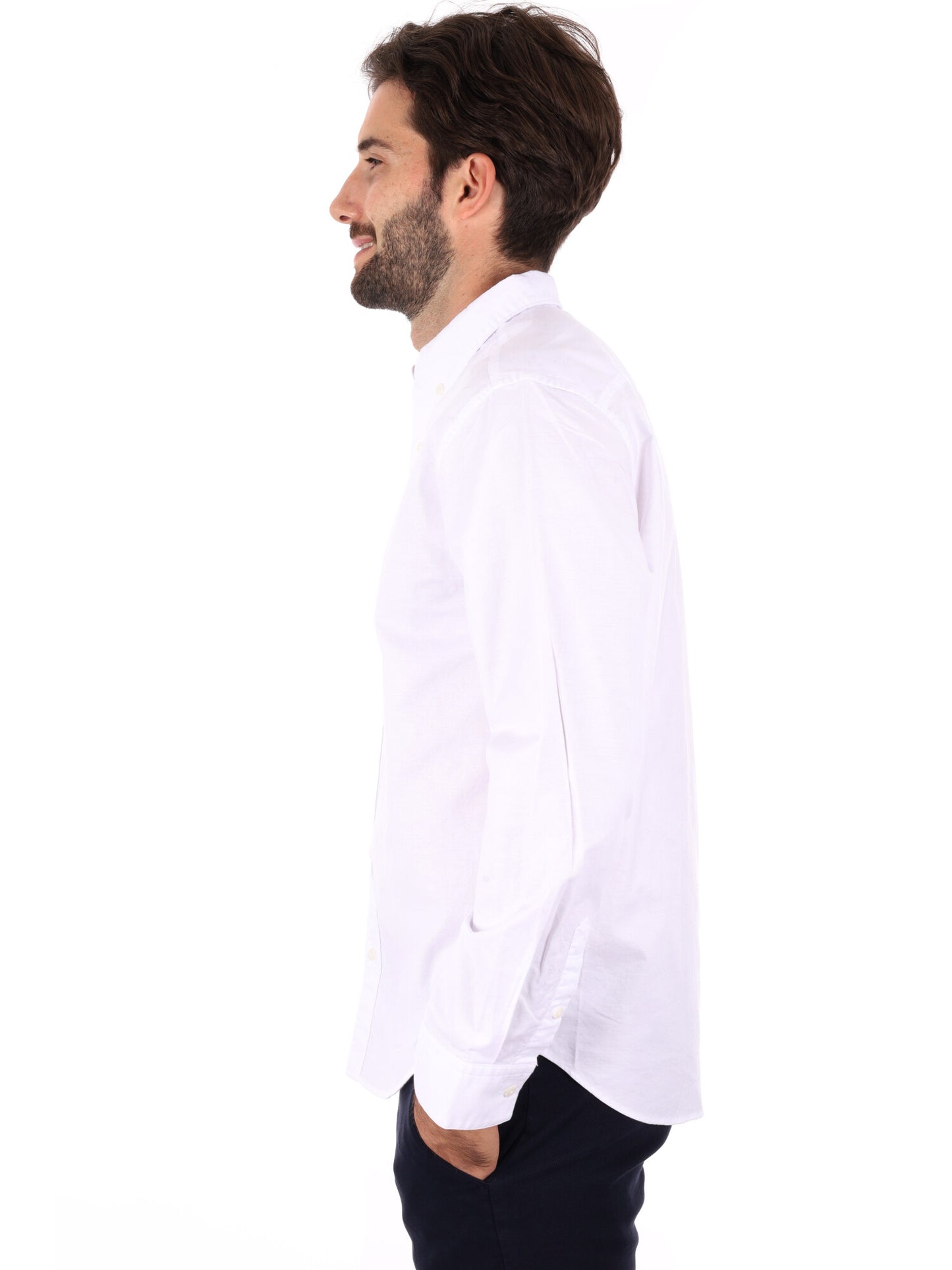 CAMICA CLASSIC FIT CALVIN KLEIN JEANS DA UOMO BIANCO