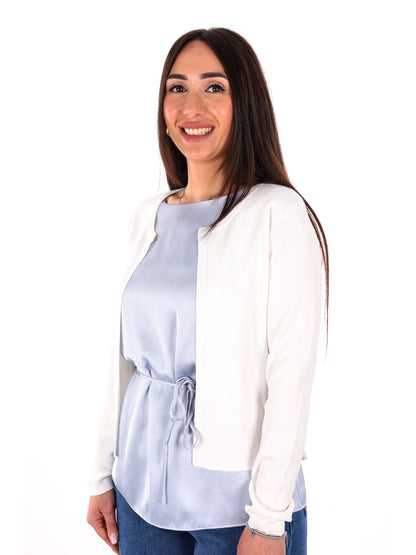 Maglia bianca Yes-Zee donna per primavera-estate