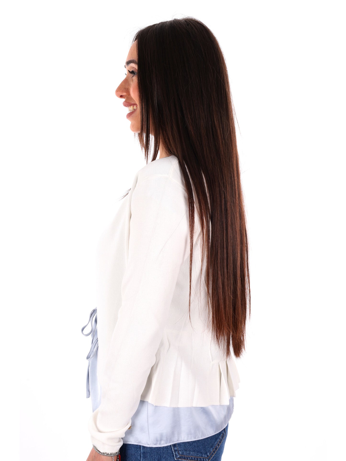Maglia bianca Yes-Zee donna per primavera-estate