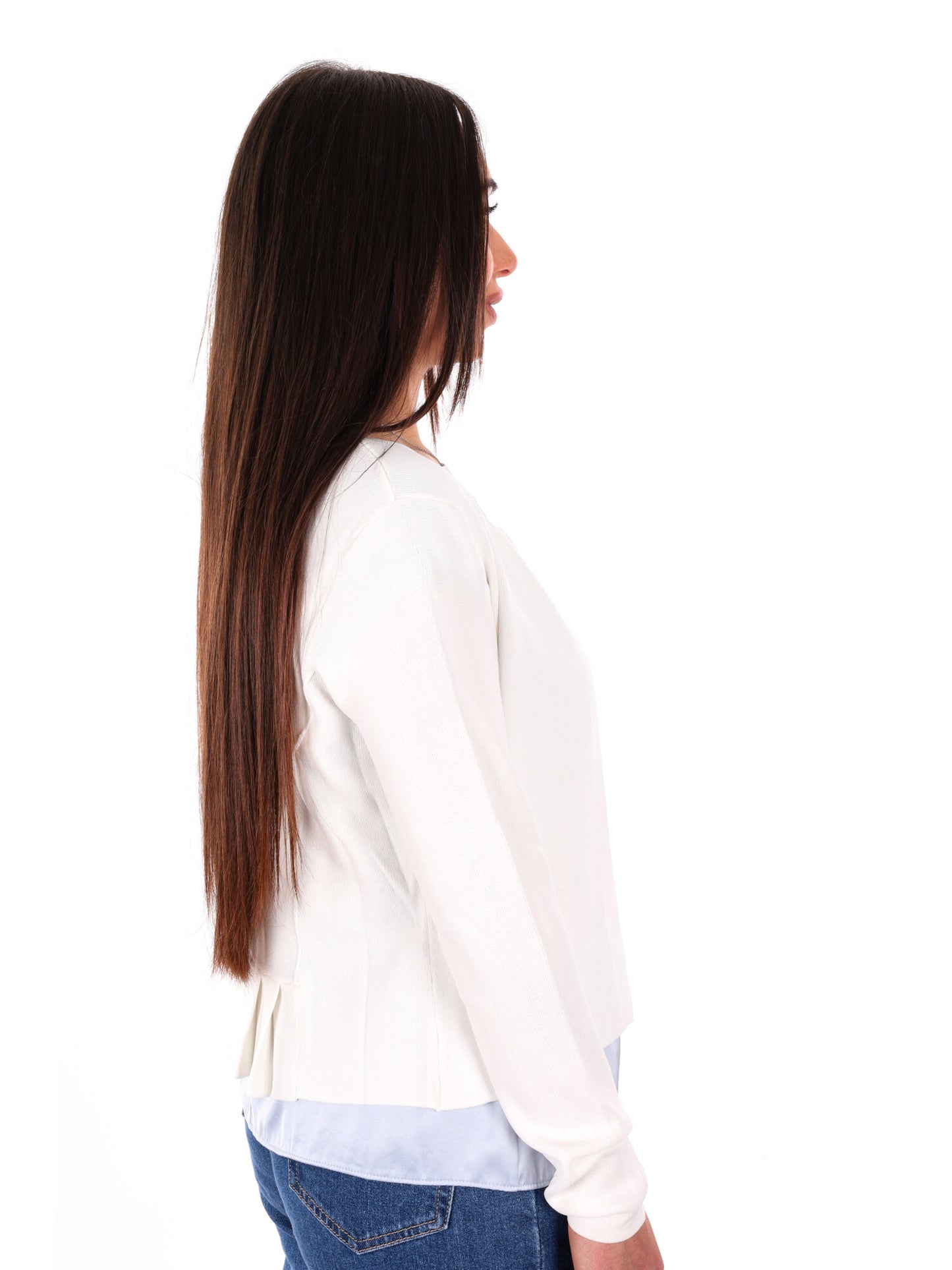 Maglia bianca Yes-Zee donna per primavera-estate