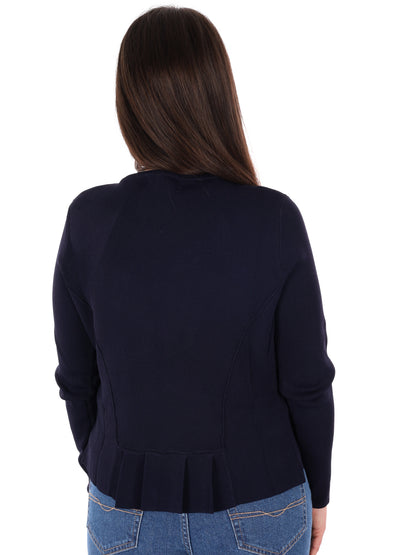 Yes-Zee maglia donna blu per la primavera estate