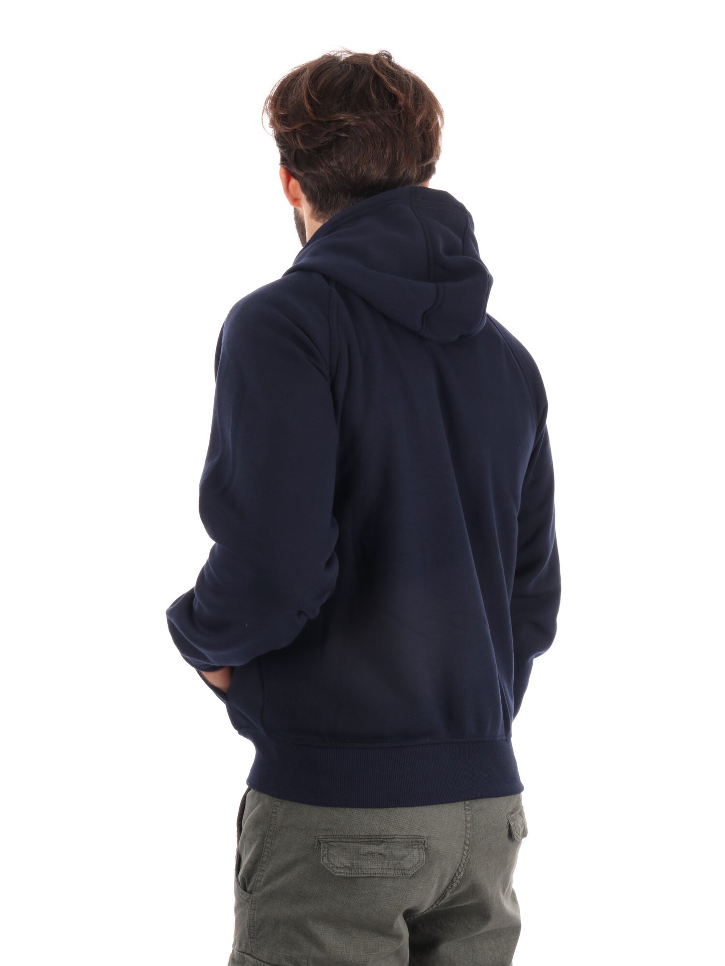 FELPA CON CAPPUCCIO GIVOVA DA UOMO BLU