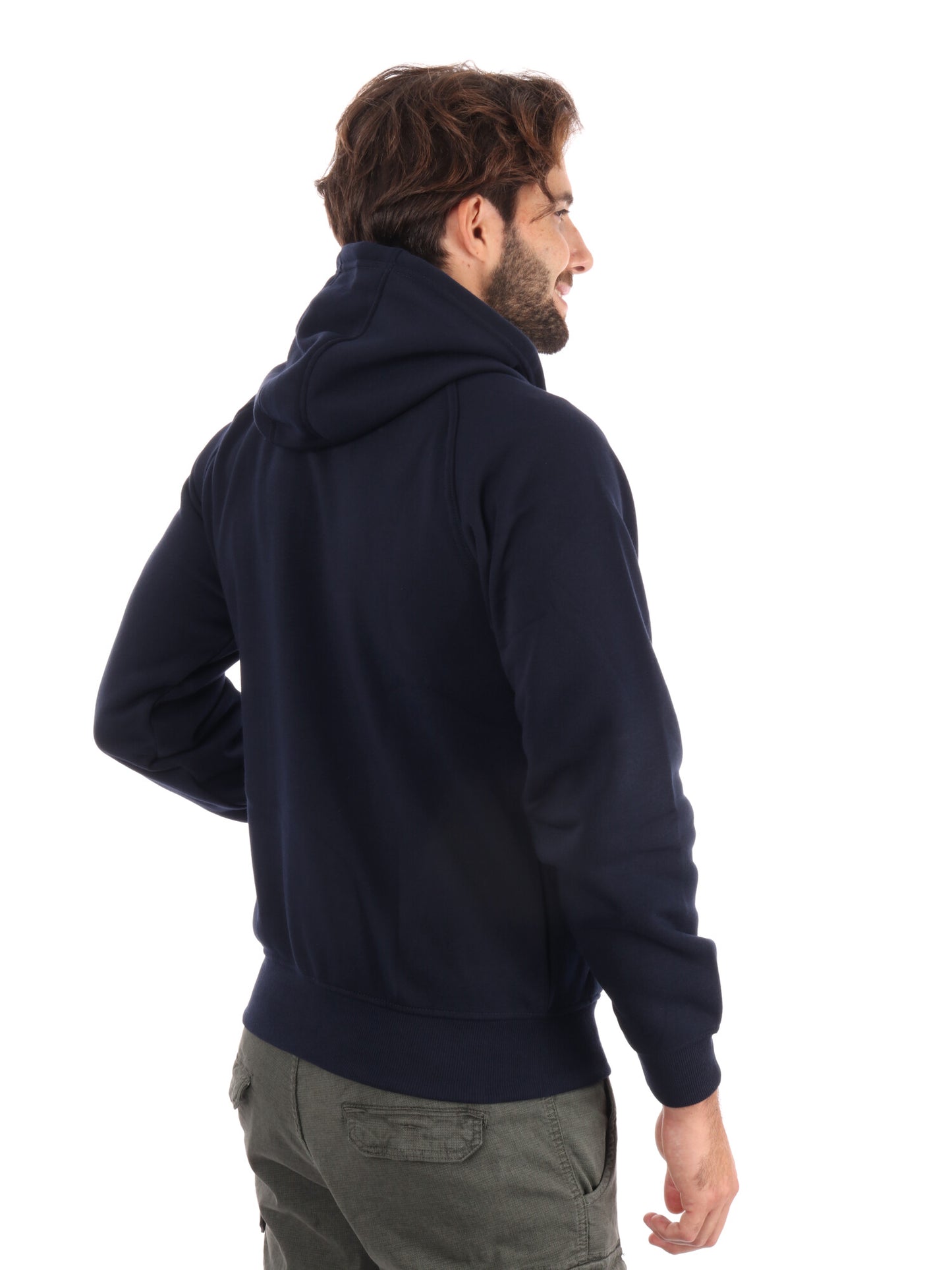 FELPA CON CAPPUCCIO GIVOVA DA UOMO BLU