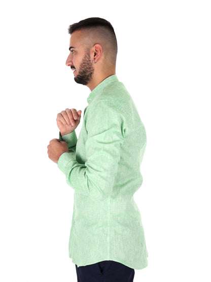 Camicia verde FB Maracaibo Core 14 da uomo elegante e versatile