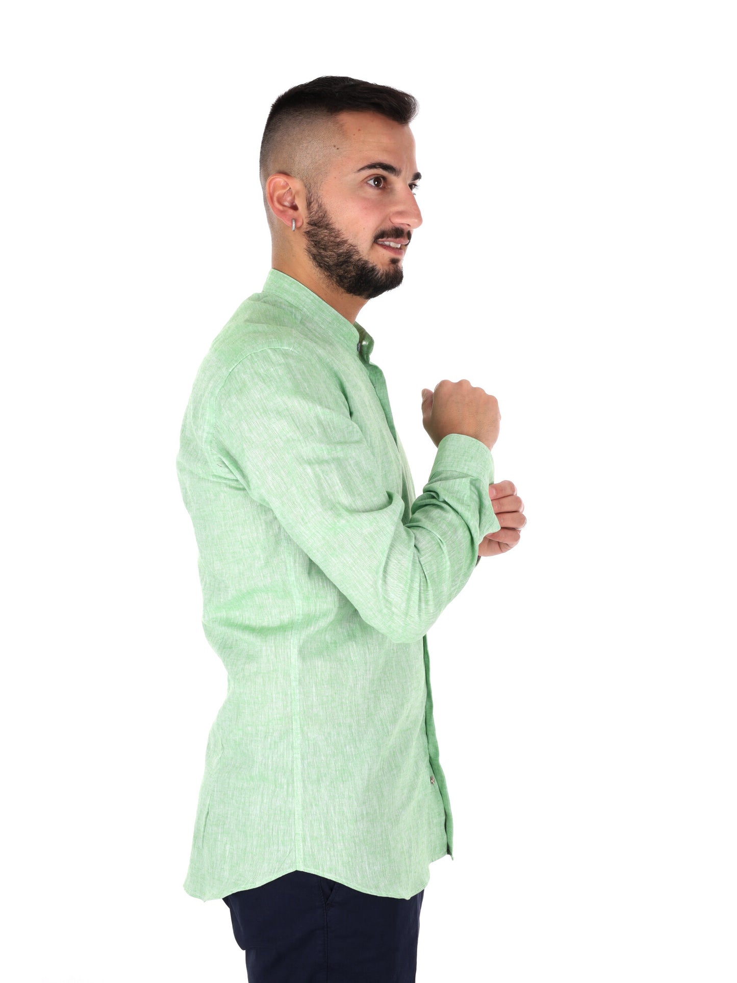 Camicia verde FB Maracaibo Core 14 da uomo elegante e versatile