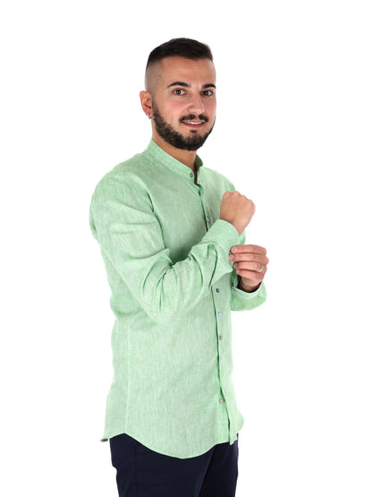 Camicia verde FB Maracaibo Core 14 da uomo elegante e versatile