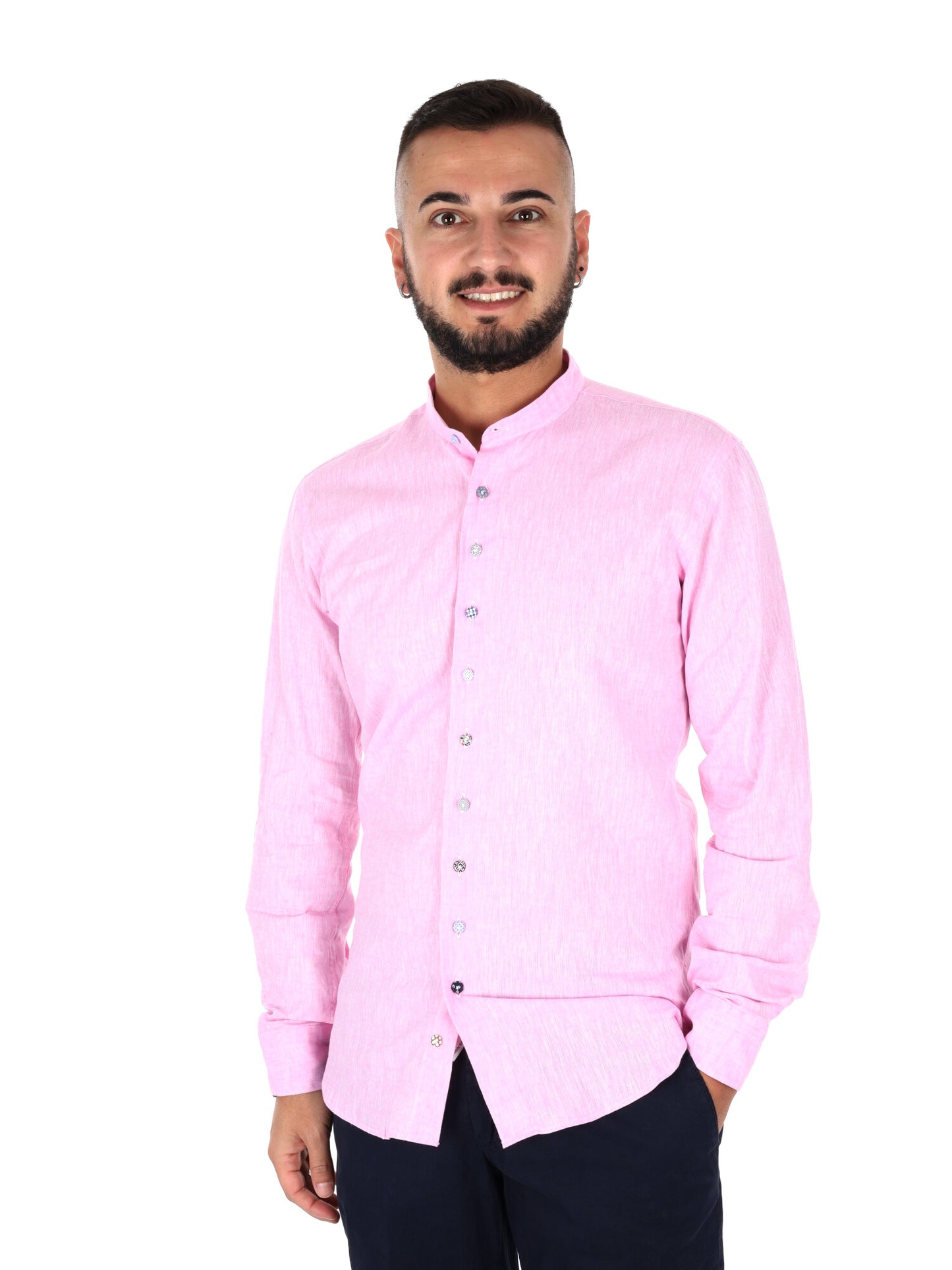 Camicia uomo FB Maracaibo Core rosa per la primavera-estate