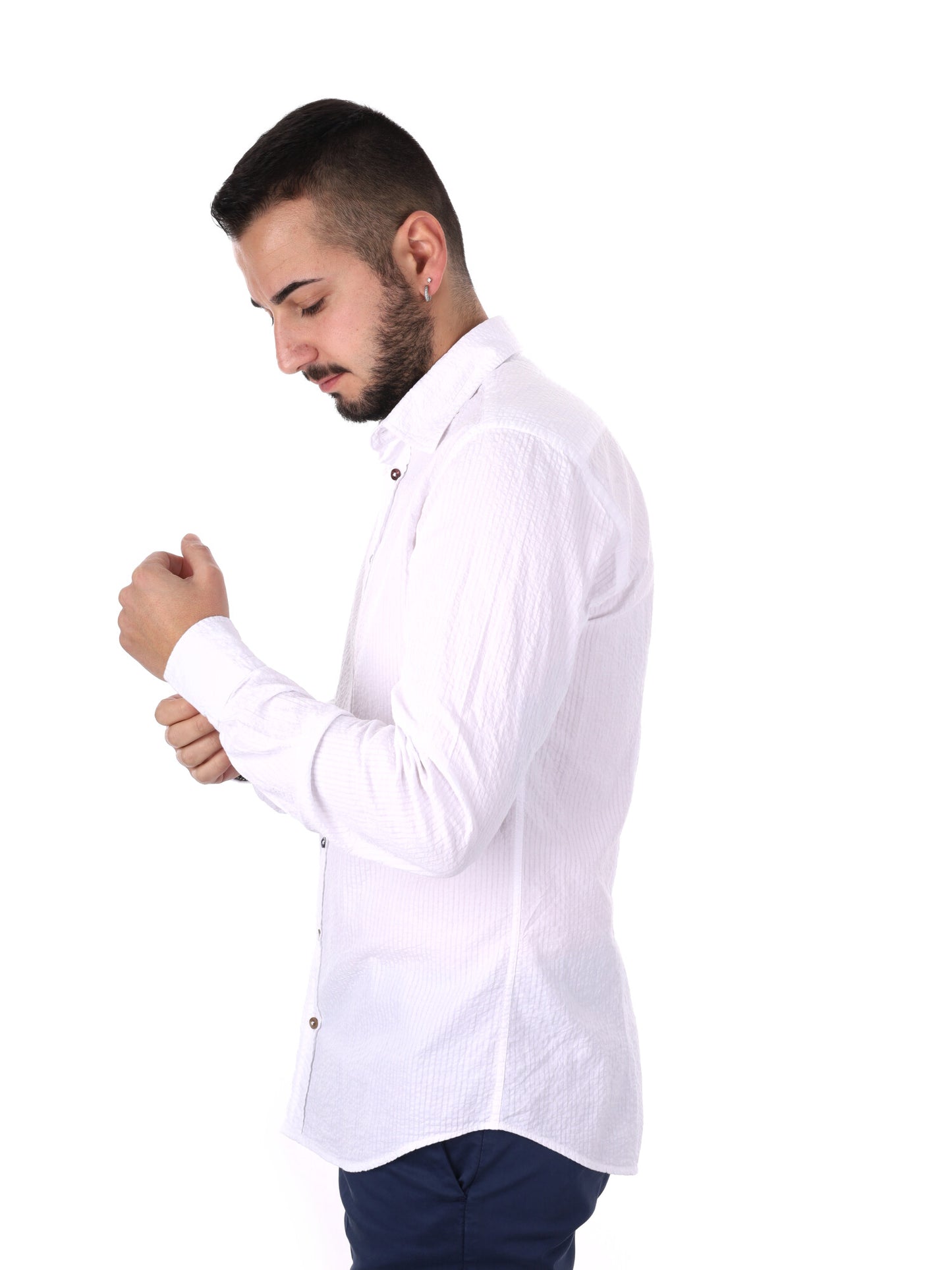 FB Mauri 369, camicia da uomo bianca elegante e versatile