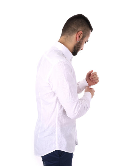 FB Mauri 369, camicia da uomo bianca elegante e versatile