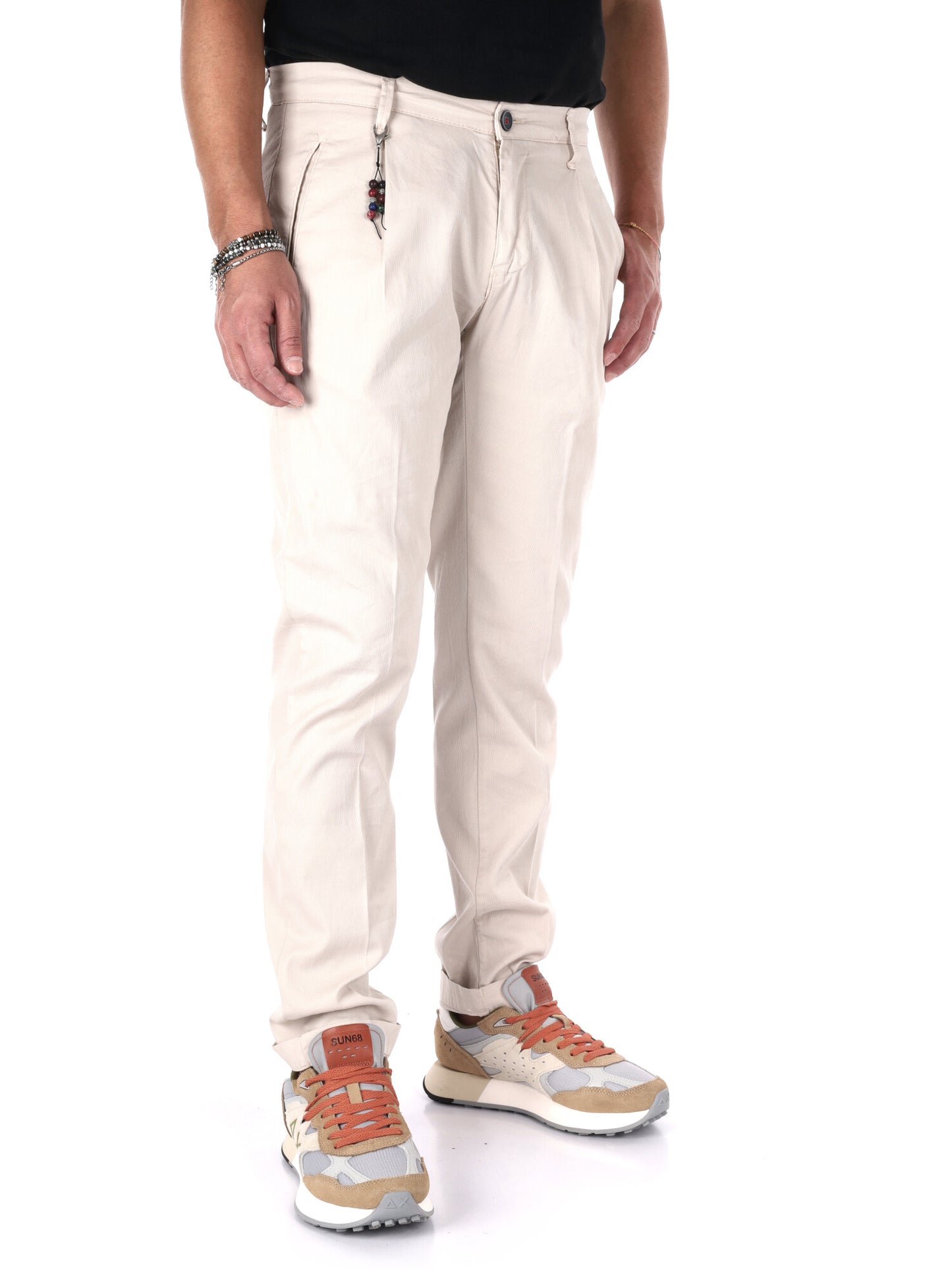 Pantaloni Montenegro di FB beige da uomo per primavera estate