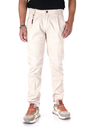 Pantaloni Montenegro di FB beige da uomo per primavera estate