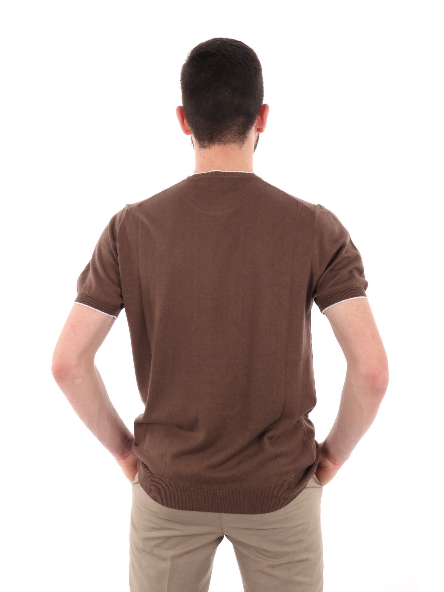 F.B. T-SHIRT MAGLIA - TABACCO
