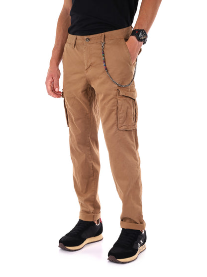 PANTALONE MOVIOLA CARGO+CATENA FB DA UOMO CAMMELLO