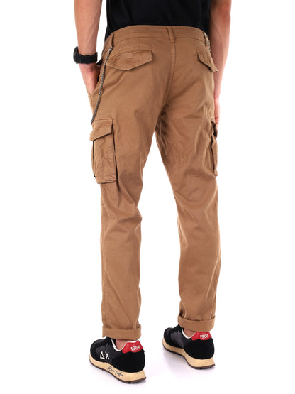 PANTALONE MOVIOLA CARGO+CATENA FB DA UOMO CAMMELLO