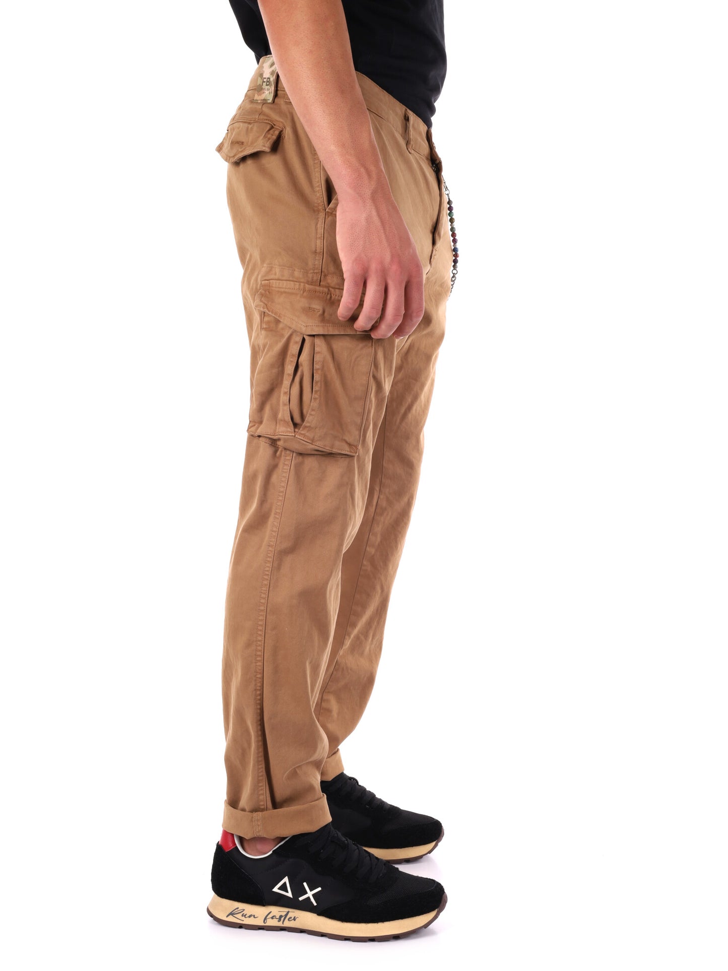 PANTALONE MOVIOLA CARGO+CATENA FB DA UOMO CAMMELLO