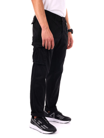 PANTALONE MOVIOLA CARGO+CATENA FB DA UOMO NERO